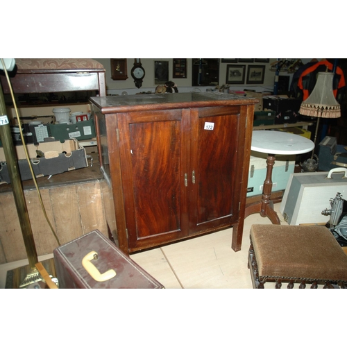 172 - Small mahogany cabinet