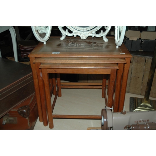 175 - Nest of 3 teak tables