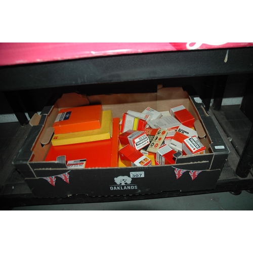 307 - box of photographic paper etc