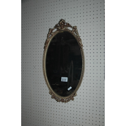 317 - Oval mirror