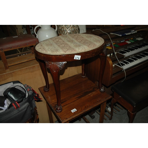 379 - Oval dressing table stool