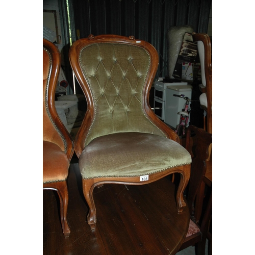 108 - Green salon chair