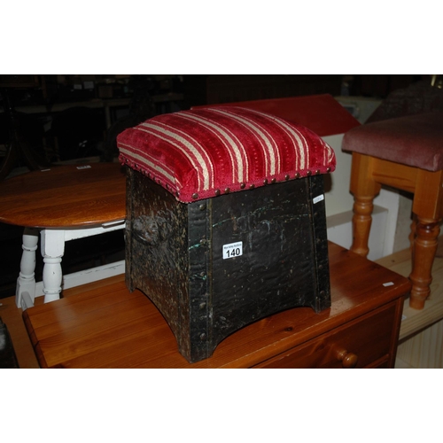 140 - Small stool/coalbox