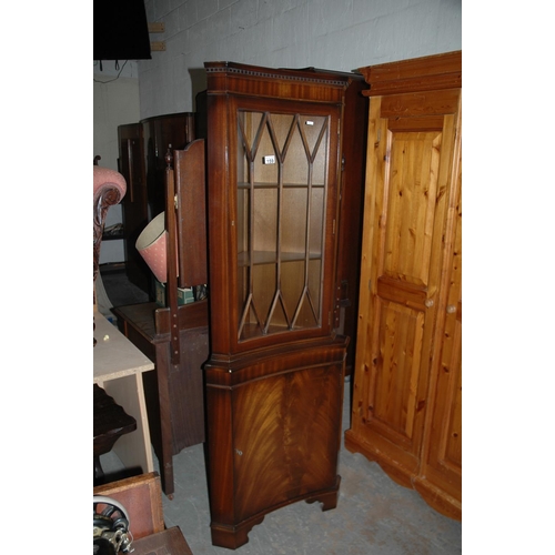 159 - Mahogany corner cabinet