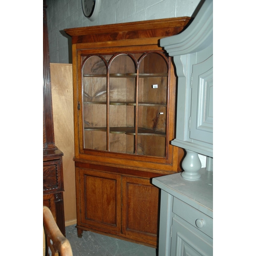 93 - Glazed corner cabinet