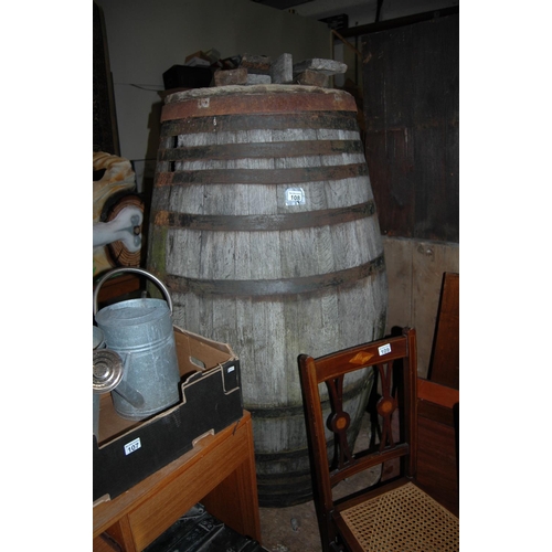 108 - Large oak barrel