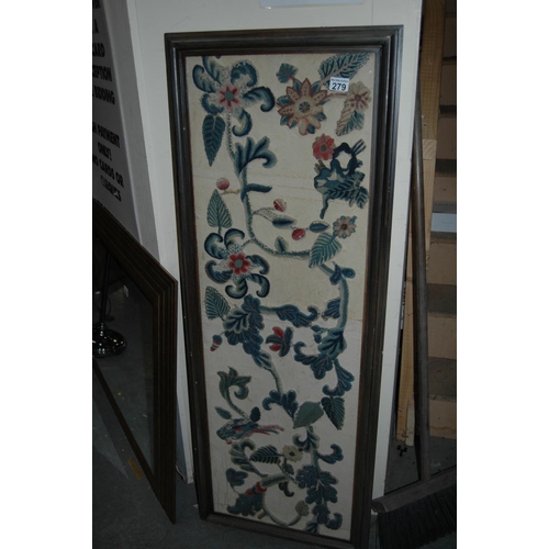 279 - Framed tapestry