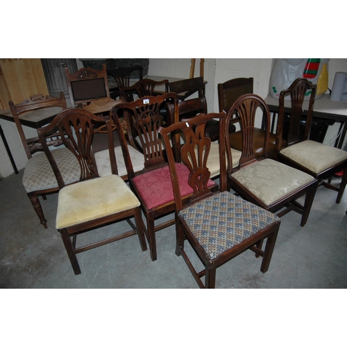 66 - 13 assorted chairs