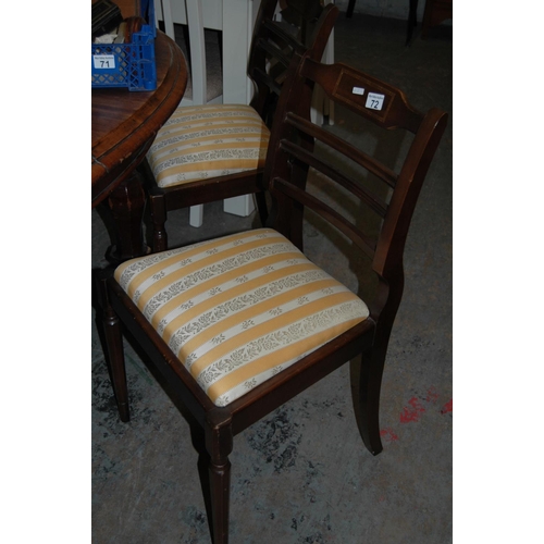 72 - 3 dining chairs