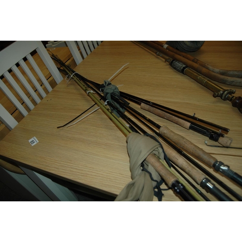 86 - Bundle of fishing rods