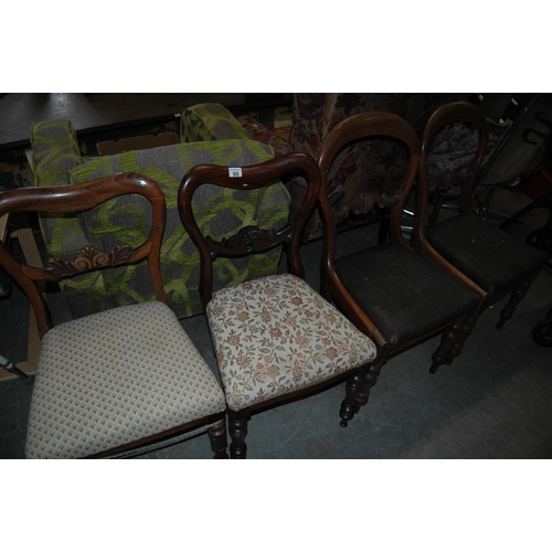 98 - 4 mahogany chairs