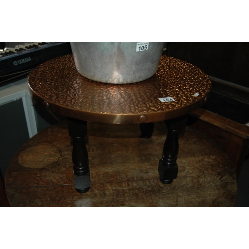 104 - Copper topped table