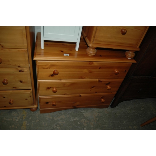 140 - Pine chest of drawers