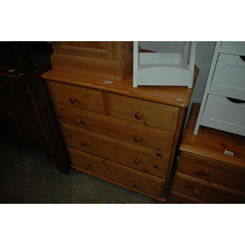 144 - Pine chest of drawers