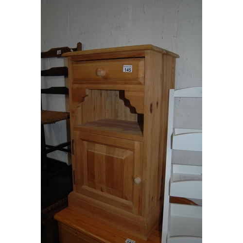 145 - Pine bedside