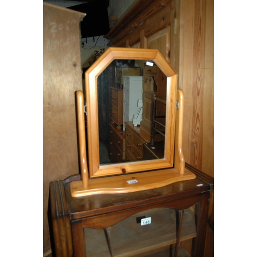 149 - Pine toilet mirror