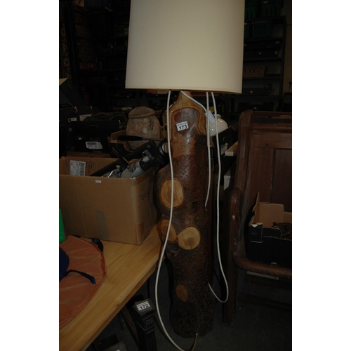 173 - Tree-trunk lamp