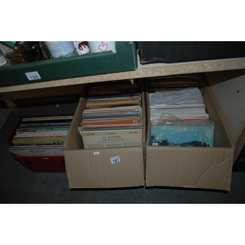 187 - 3 boxes of records