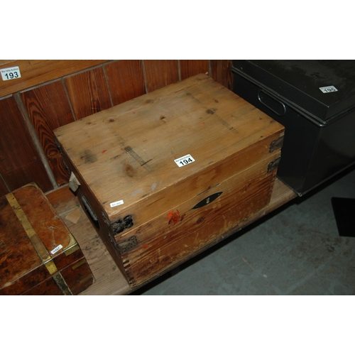 194 - Wooden trunk