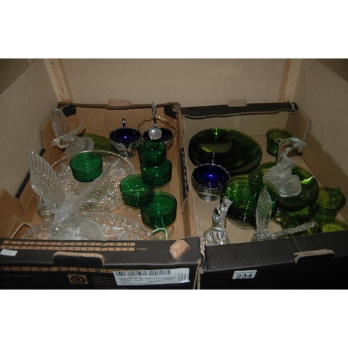 234 - 2 boxes of glassware