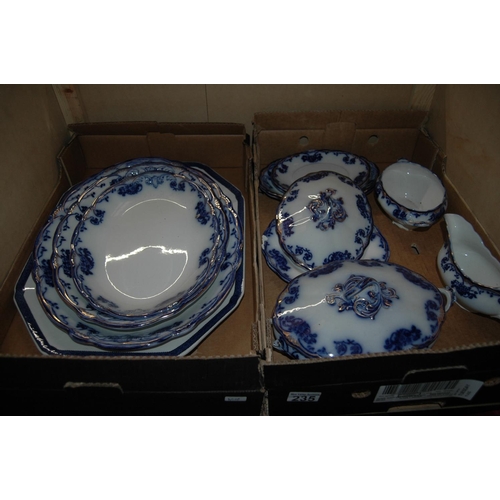 235 - 2 boxes of blue & white china