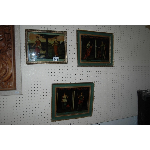 243 - 3 framed pictures