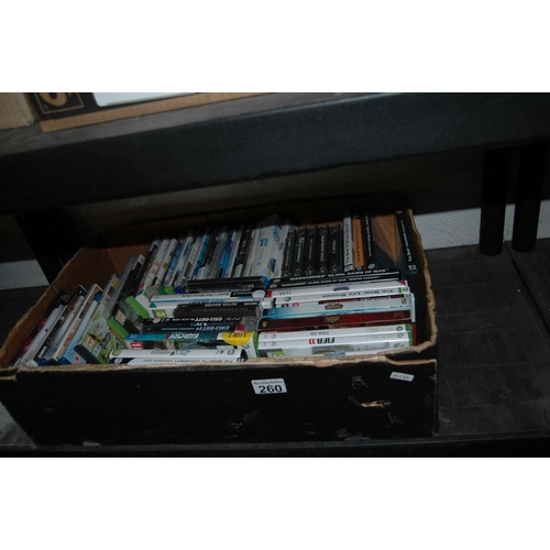 260 - Box of PC & console games