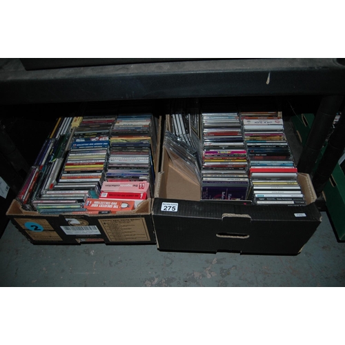 275 - 2 boxes of cds