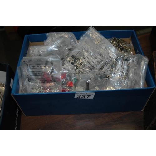 337 - Box of costume jewellery