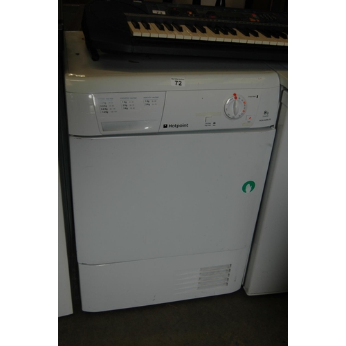 72 - Hotpoint dryer