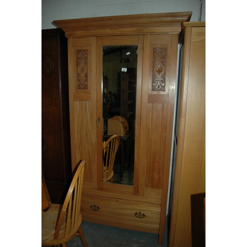 86 - Satinwood wardrobe