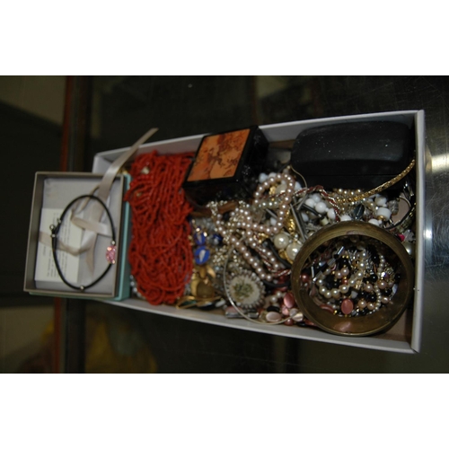 351 - Box of costume jewellery