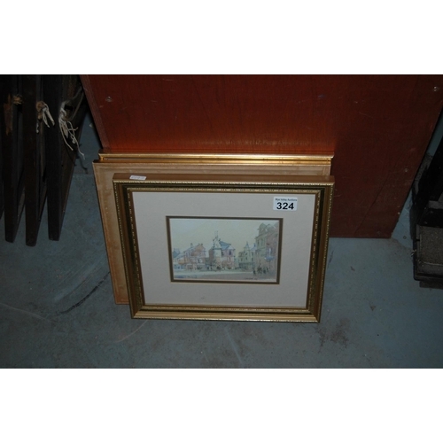 324 - Qty of framed prints