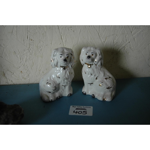 405 - Pair of Beswick miniature dogs