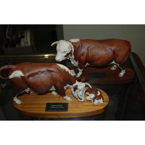 416 - Beswick Hereford cattle