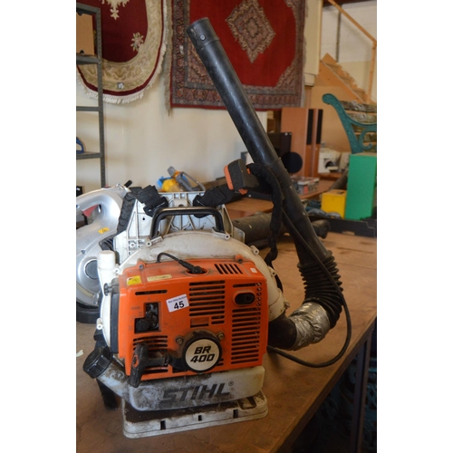 45 - Stihl blower and carry pack