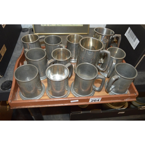 264 - Qty of tankards