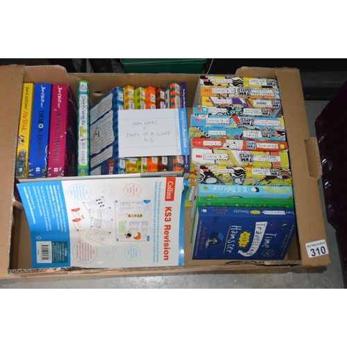 310 - Box of books, inc David Walliams