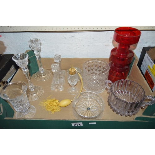 270 - Box of glassware