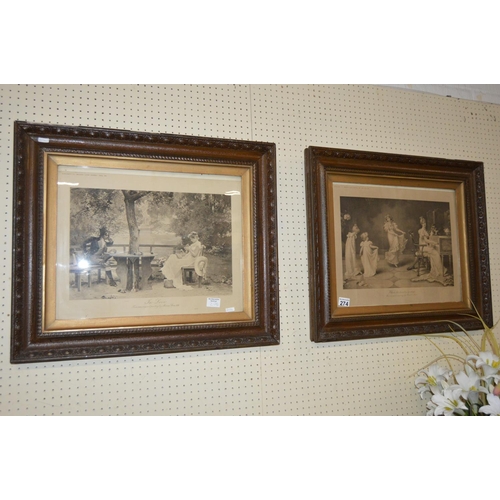 274 - Pair of framed pictures