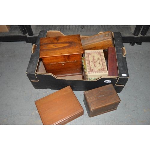 275 - Qty of wooden boxes