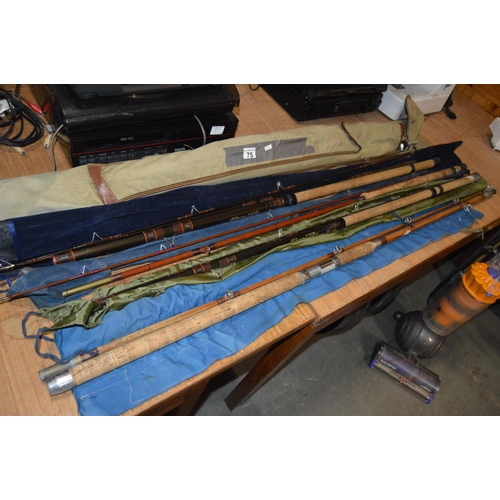 75 - Assorted Fishing Rods etc.