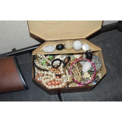 394 - 1 Box of costume jewellery