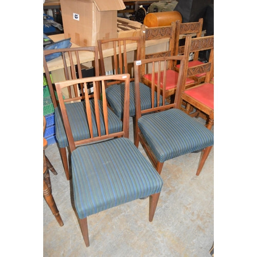 104 - Set of 4 teak chairs