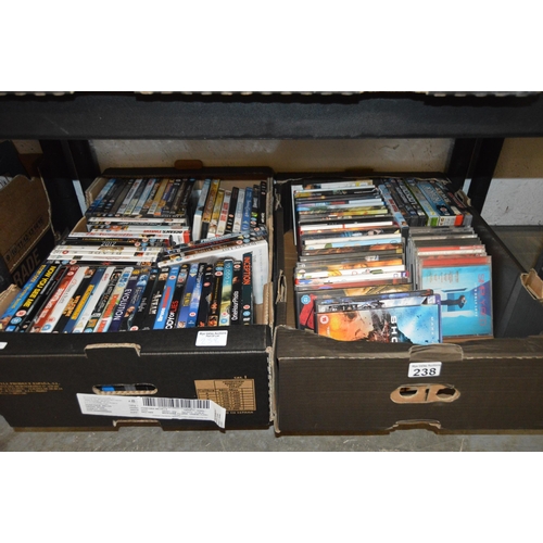 238 - 2 boxes of dvds