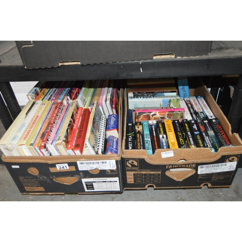 241 - 2 boxes of books