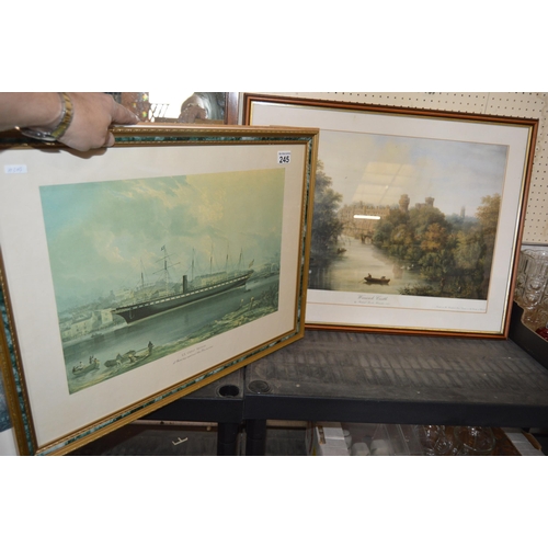 245 - 2 framed prints