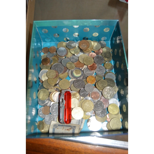 292 - Box of vintage coins