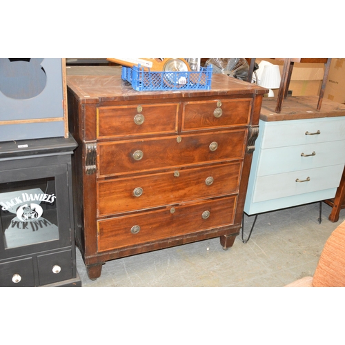 102 - Mahogany chest of drawers