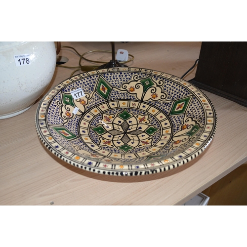 177 - Large pottery dish